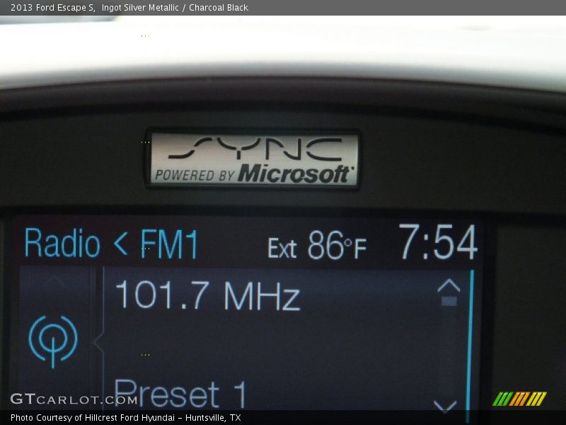 Ingot Silver Metallic / Charcoal Black 2013 Ford Escape S