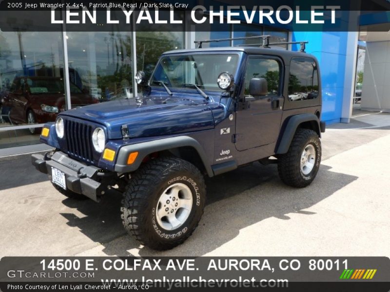 Patriot Blue Pearl / Dark Slate Gray 2005 Jeep Wrangler X 4x4