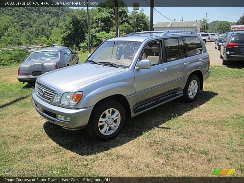 Blue Vapor Metallic / Ivory 2003 Lexus LX 470 4x4