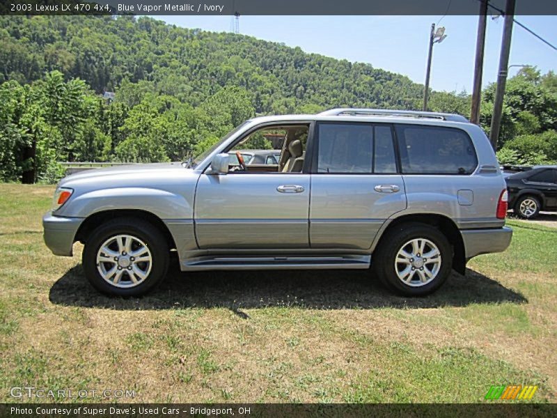 Blue Vapor Metallic / Ivory 2003 Lexus LX 470 4x4