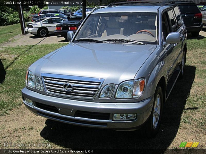 Blue Vapor Metallic / Ivory 2003 Lexus LX 470 4x4