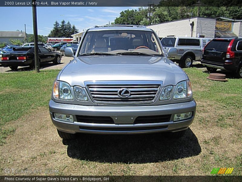 Blue Vapor Metallic / Ivory 2003 Lexus LX 470 4x4