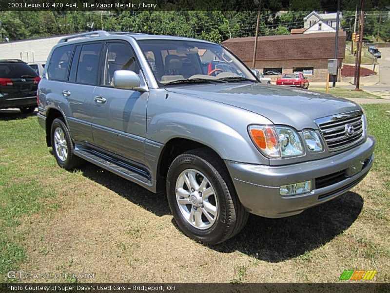 Blue Vapor Metallic / Ivory 2003 Lexus LX 470 4x4
