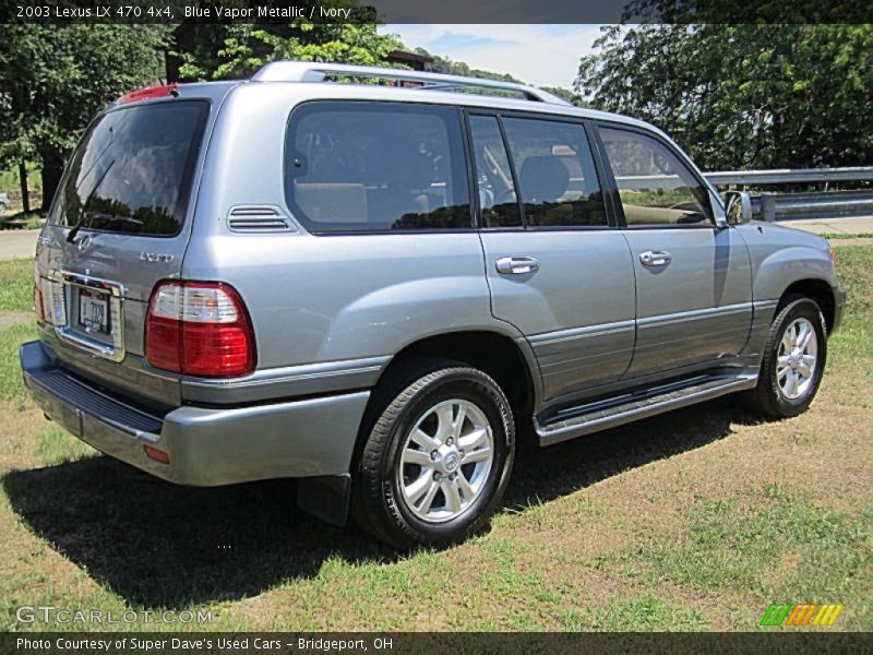 Blue Vapor Metallic / Ivory 2003 Lexus LX 470 4x4