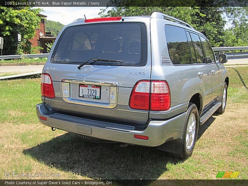 Blue Vapor Metallic / Ivory 2003 Lexus LX 470 4x4