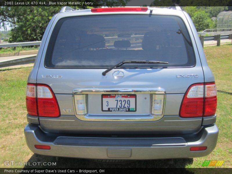 Blue Vapor Metallic / Ivory 2003 Lexus LX 470 4x4