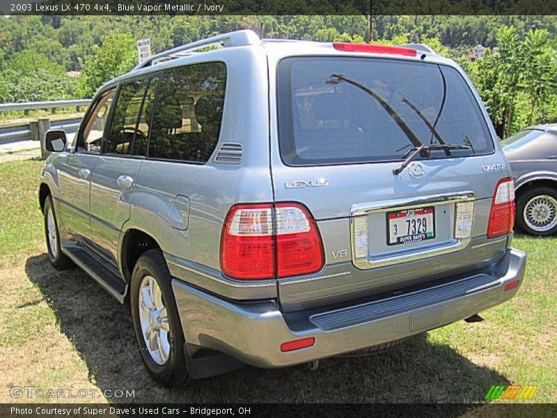 Blue Vapor Metallic / Ivory 2003 Lexus LX 470 4x4