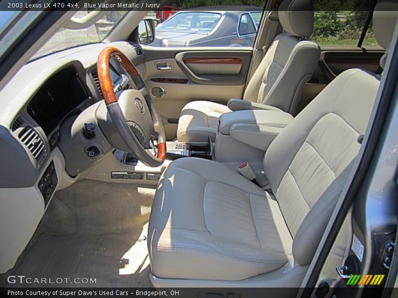Blue Vapor Metallic / Ivory 2003 Lexus LX 470 4x4