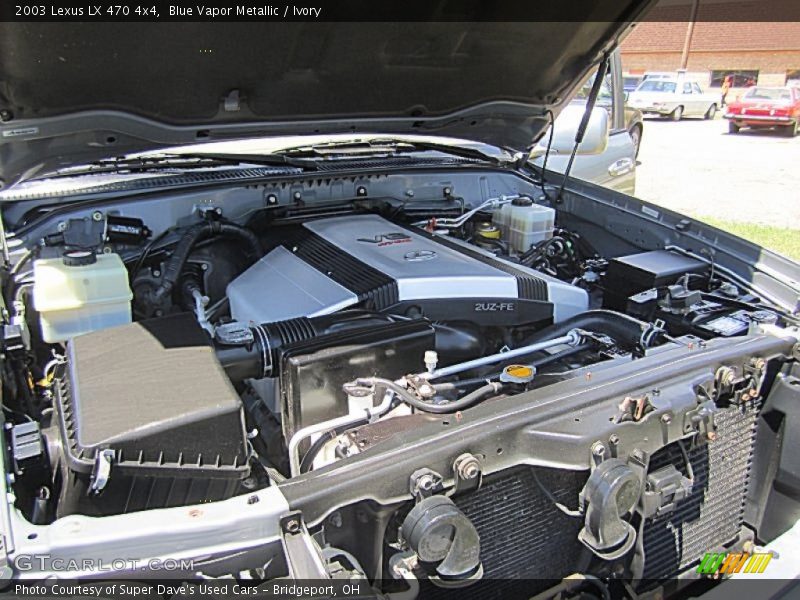 Blue Vapor Metallic / Ivory 2003 Lexus LX 470 4x4