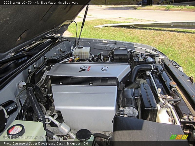 Blue Vapor Metallic / Ivory 2003 Lexus LX 470 4x4