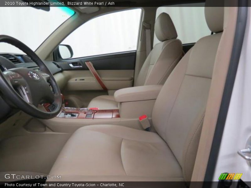 Blizzard White Pearl / Ash 2010 Toyota Highlander Limited