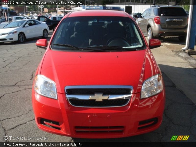Victory Red / Charcoal 2011 Chevrolet Aveo LT Sedan