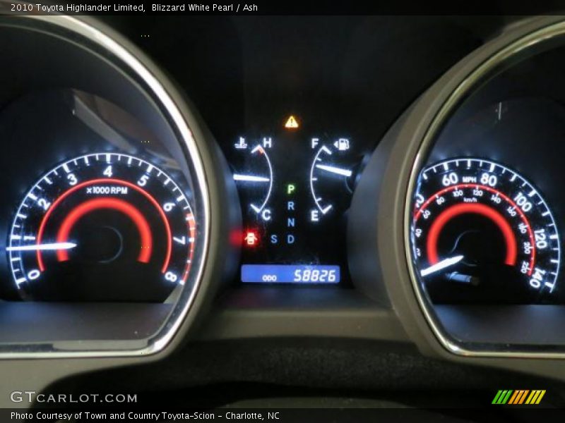 Blizzard White Pearl / Ash 2010 Toyota Highlander Limited