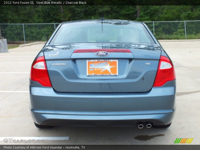 Steel Blue Metallic / Charcoal Black 2012 Ford Fusion SE
