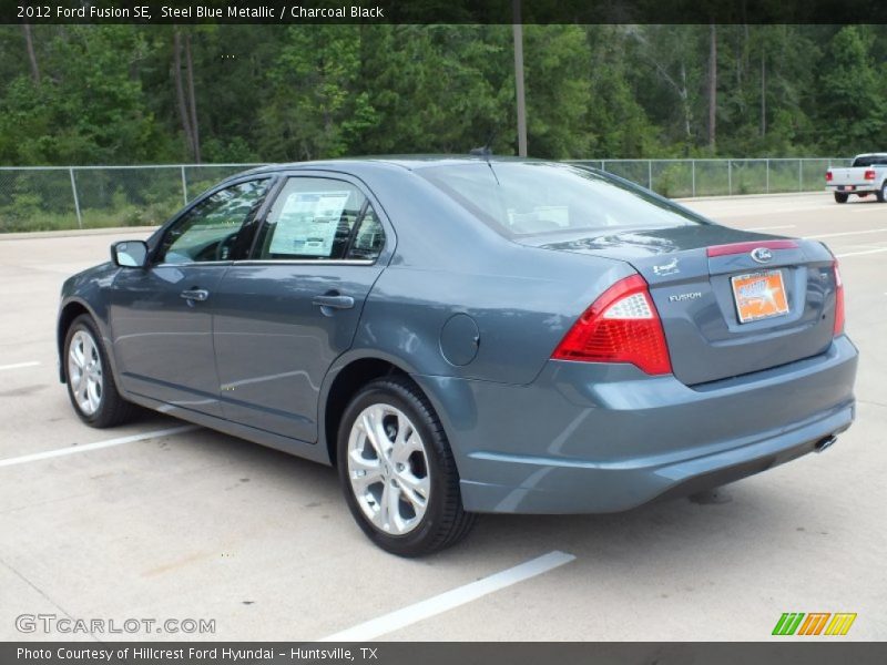 Steel Blue Metallic / Charcoal Black 2012 Ford Fusion SE