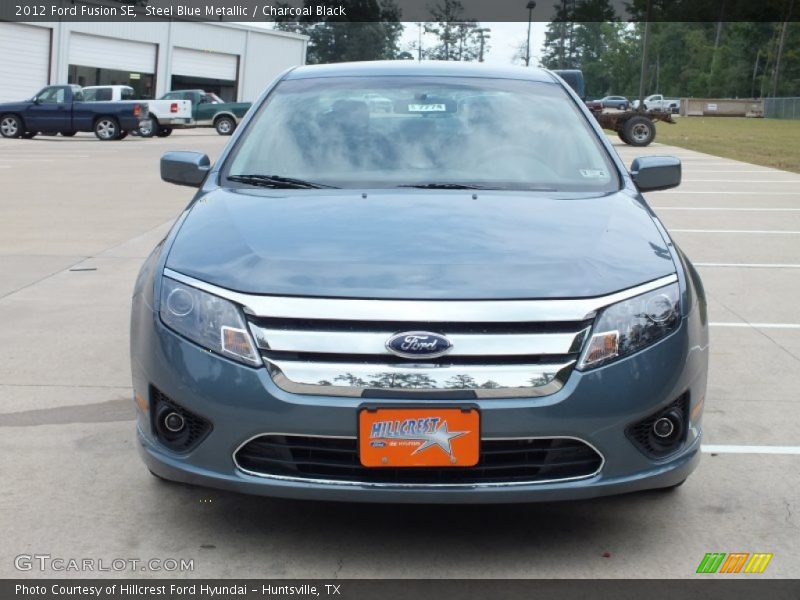 Steel Blue Metallic / Charcoal Black 2012 Ford Fusion SE