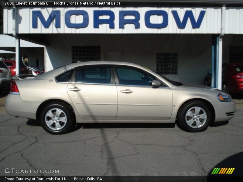 Mocha Bronze Metallic / Neutral Beige 2008 Chevrolet Impala LT