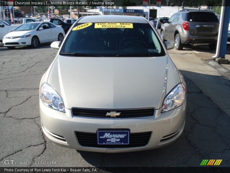 Mocha Bronze Metallic / Neutral Beige 2008 Chevrolet Impala LT