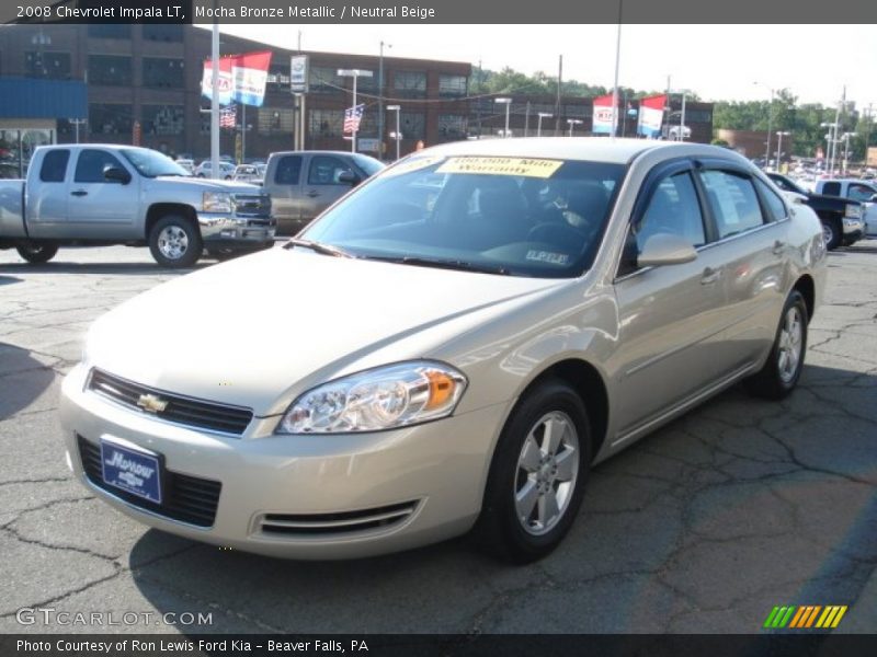 Mocha Bronze Metallic / Neutral Beige 2008 Chevrolet Impala LT