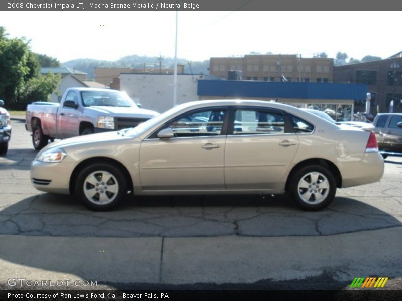 Mocha Bronze Metallic / Neutral Beige 2008 Chevrolet Impala LT