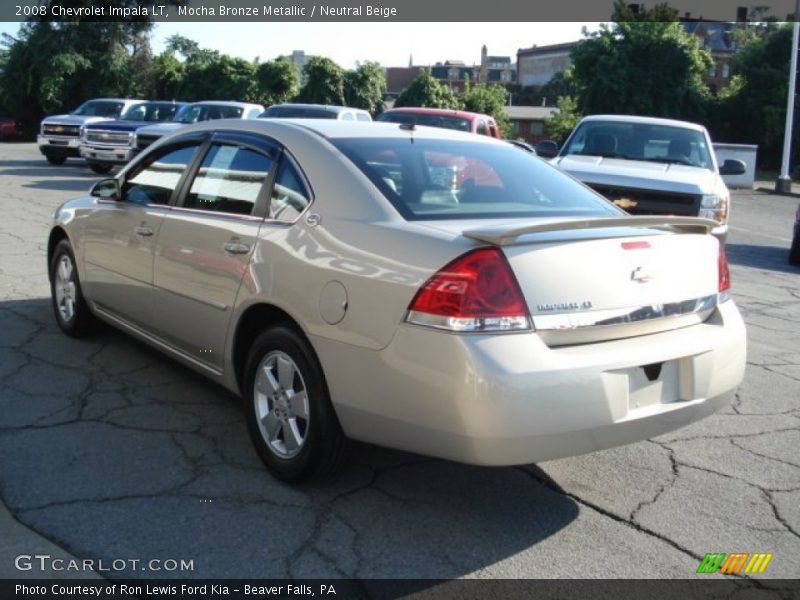 Mocha Bronze Metallic / Neutral Beige 2008 Chevrolet Impala LT