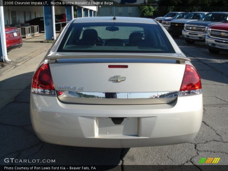 Mocha Bronze Metallic / Neutral Beige 2008 Chevrolet Impala LT