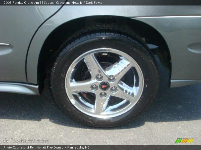 Greystone Metallic / Dark Pewter 2003 Pontiac Grand Am SE Sedan