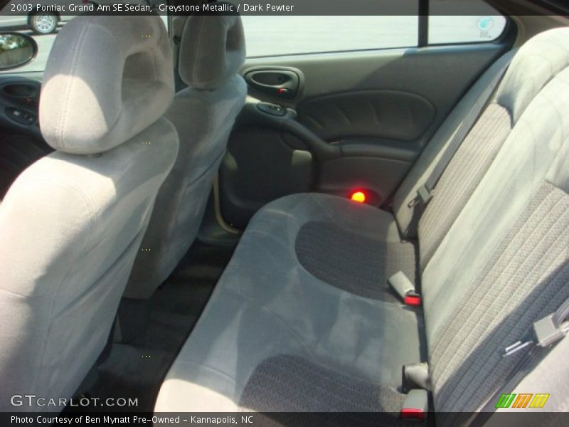 Greystone Metallic / Dark Pewter 2003 Pontiac Grand Am SE Sedan