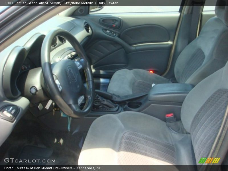 Greystone Metallic / Dark Pewter 2003 Pontiac Grand Am SE Sedan