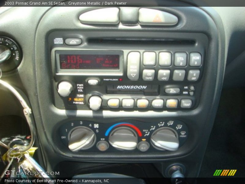 Greystone Metallic / Dark Pewter 2003 Pontiac Grand Am SE Sedan