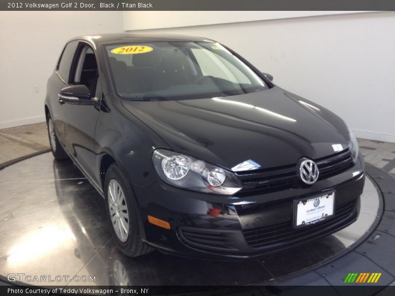 Black / Titan Black 2012 Volkswagen Golf 2 Door