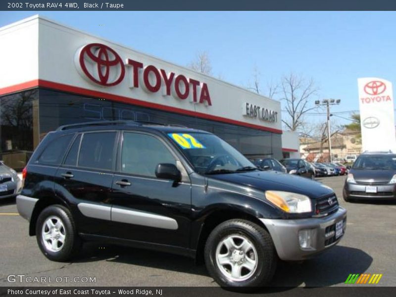 Black / Taupe 2002 Toyota RAV4 4WD