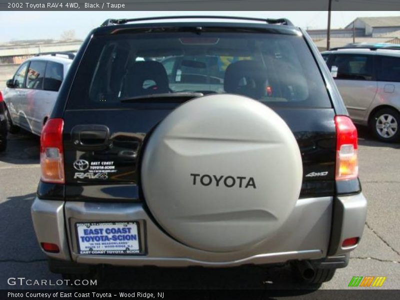 Black / Taupe 2002 Toyota RAV4 4WD