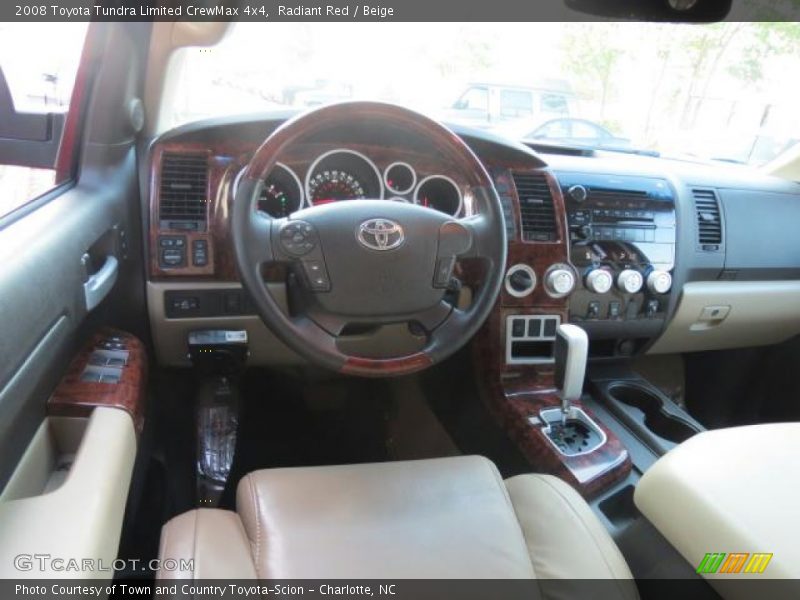 Radiant Red / Beige 2008 Toyota Tundra Limited CrewMax 4x4