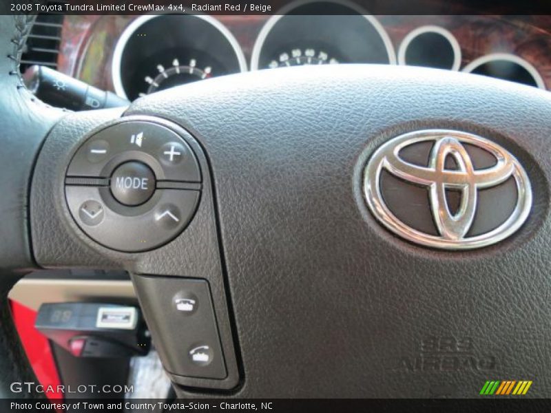Radiant Red / Beige 2008 Toyota Tundra Limited CrewMax 4x4