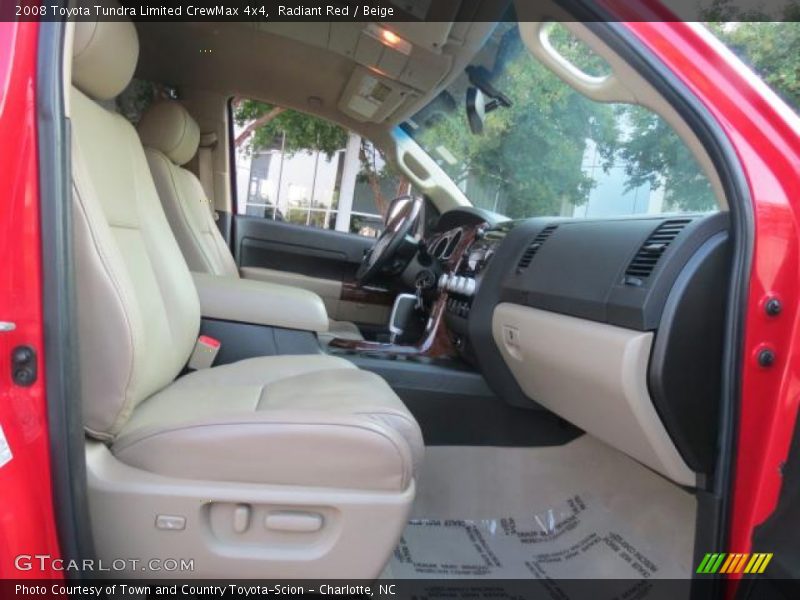 Radiant Red / Beige 2008 Toyota Tundra Limited CrewMax 4x4