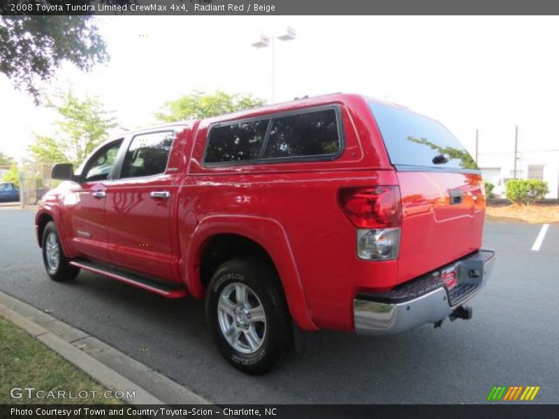 Radiant Red / Beige 2008 Toyota Tundra Limited CrewMax 4x4