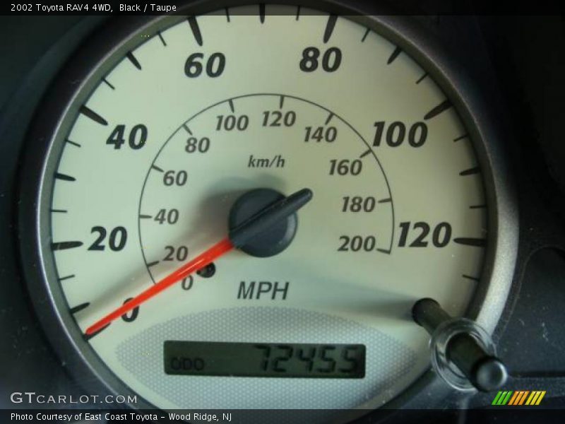 Black / Taupe 2002 Toyota RAV4 4WD