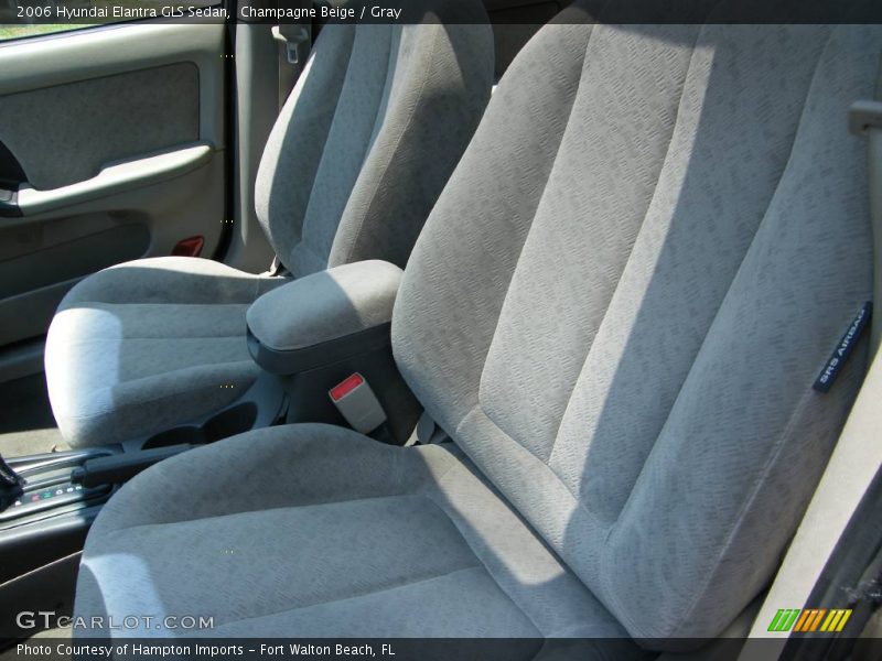 Champagne Beige / Gray 2006 Hyundai Elantra GLS Sedan