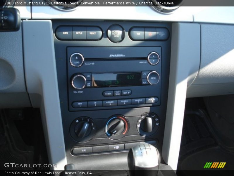 Performance White / Charcoal Black/Dove 2008 Ford Mustang GT/CS California Special Convertible