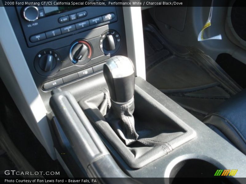 Performance White / Charcoal Black/Dove 2008 Ford Mustang GT/CS California Special Convertible