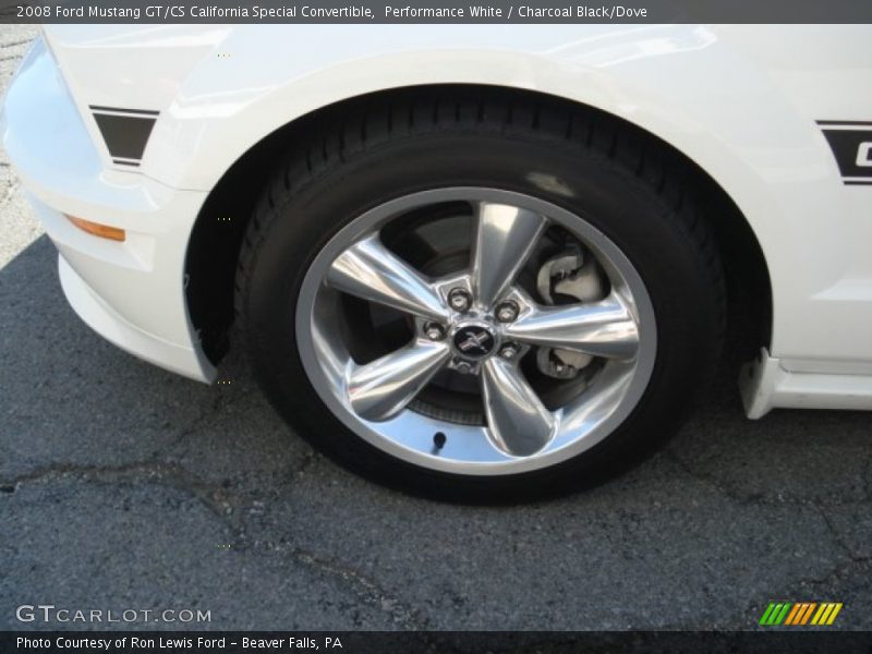 Performance White / Charcoal Black/Dove 2008 Ford Mustang GT/CS California Special Convertible