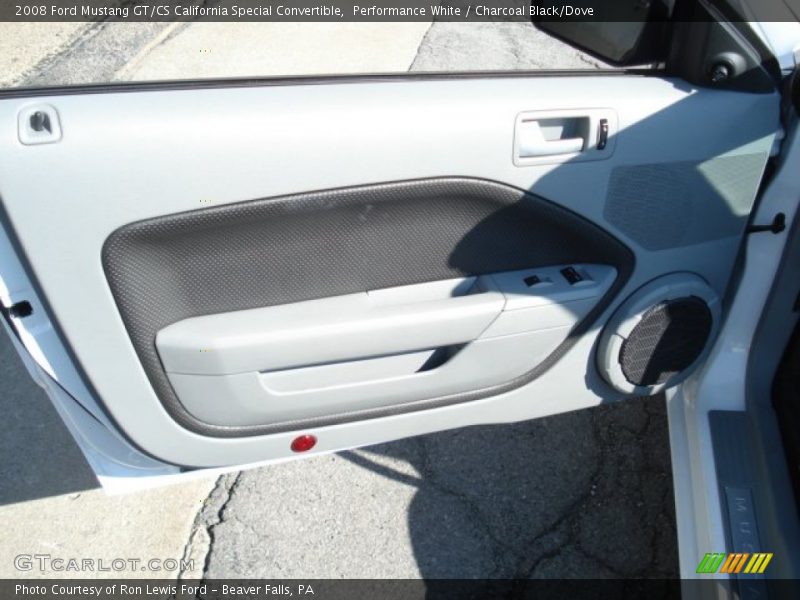 Performance White / Charcoal Black/Dove 2008 Ford Mustang GT/CS California Special Convertible