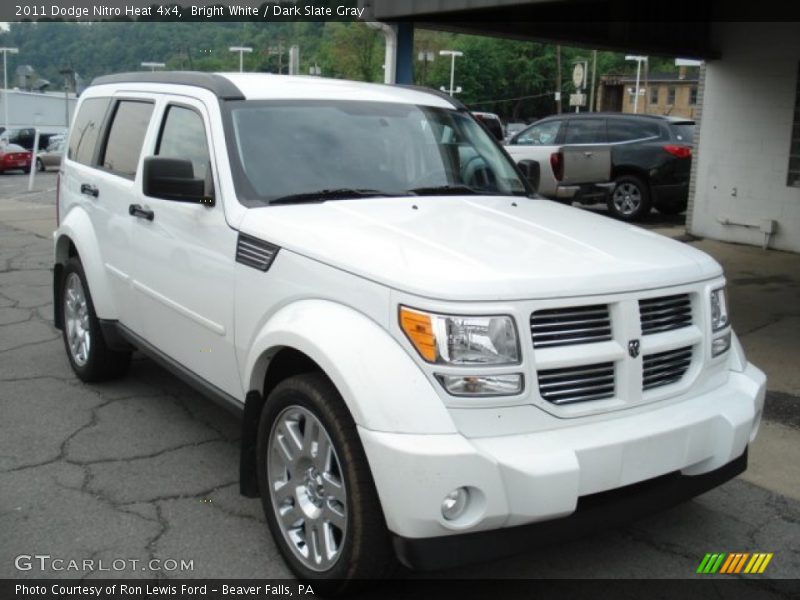 Bright White / Dark Slate Gray 2011 Dodge Nitro Heat 4x4