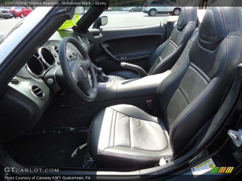 Mysterious Black / Ebony 2006 Pontiac Solstice Roadster