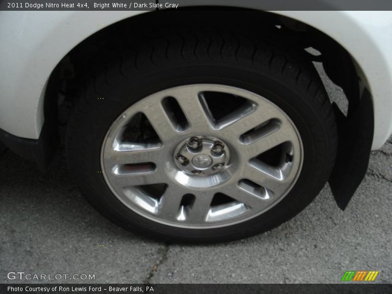 Bright White / Dark Slate Gray 2011 Dodge Nitro Heat 4x4