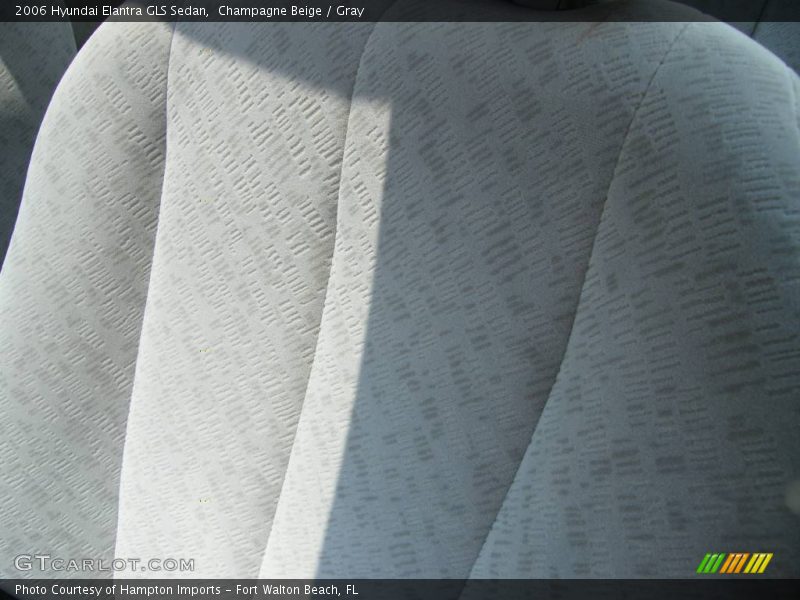 Champagne Beige / Gray 2006 Hyundai Elantra GLS Sedan