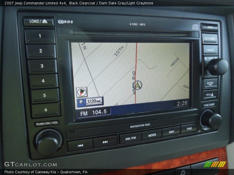 Black Clearcoat / Dark Slate Gray/Light Graystone 2007 Jeep Commander Limited 4x4