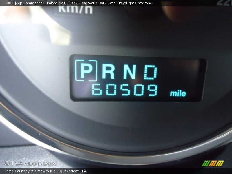 Black Clearcoat / Dark Slate Gray/Light Graystone 2007 Jeep Commander Limited 4x4