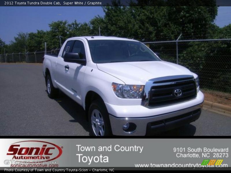 Super White / Graphite 2012 Toyota Tundra Double Cab